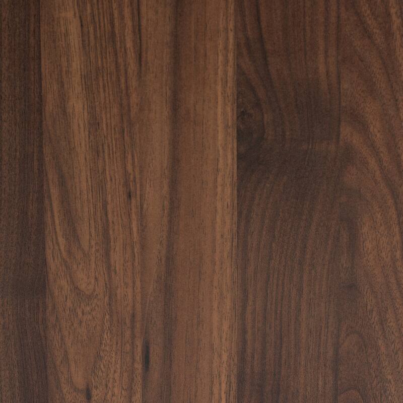 Cormac Transitional Wood/ Metal 2-Drawer Nightstand-Walnut/ Dark Brown
