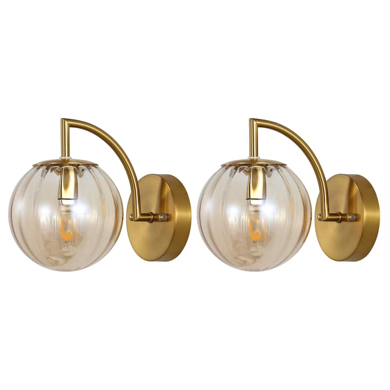 SAFAVIEH Lighting Nunu 9-inch Wall Sconce (Set of 2) - 6Wx9Dx8H