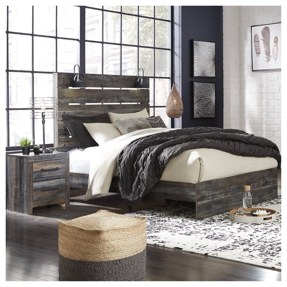 Drystan Rustic Panel Bed