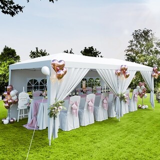 Garvee 10 x 20Ft Pop Up Canopy Tent with 6 Removable Sidewalls - Bed ...
