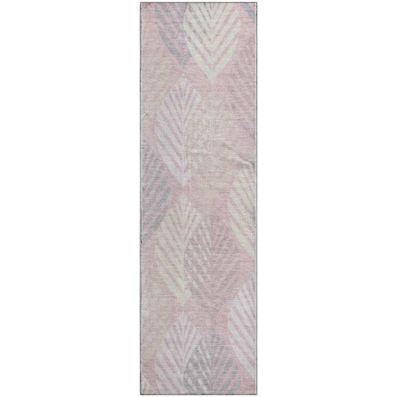 Premium Washable Super Soft Farmhouse Leaves Mayfield Rug