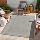 preview thumbnail 1 of 2, Jute Rug Contemporary Rug Oriental Rug Silver - 7'8'' x 10' - Rectangle
