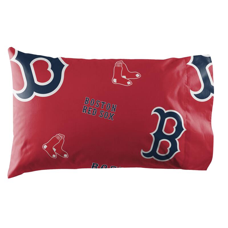 MLB Boston Red Sox Rotary 5-piece Queen Bed In a Bag Set