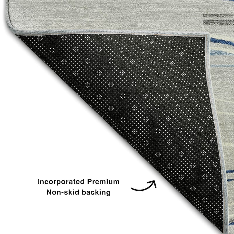 Premium Washable Super Soft Solid Landscape Mayfield Rug