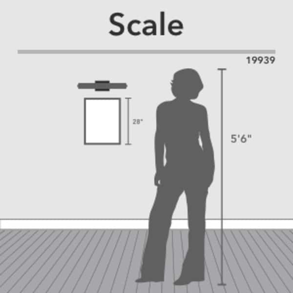 dimension image slide 8 of 34, Hunter Holly Grove Bathroom Vanity Wall Light, Art or Shelf Light - Contemporary - Damp Rated!