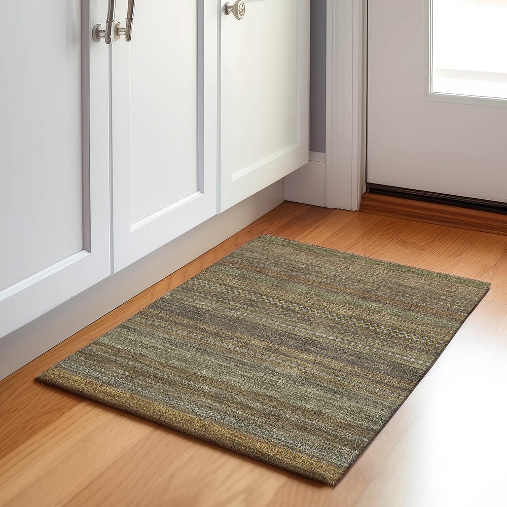 Premium Washable Super Soft Boho Stripes Mayfield Rug