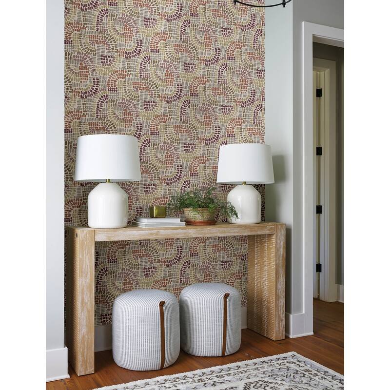 A-Street Prints Wanderer Multicolor Mosiac Wallpaper