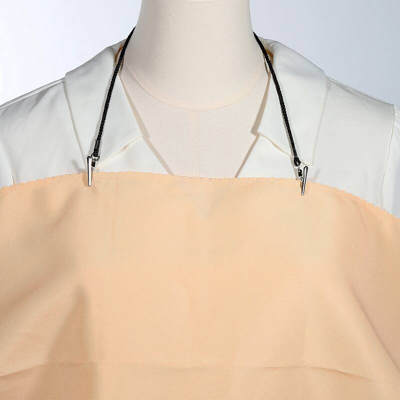 12.8" 6Pcs Napkin Chain Adjustable Bib Holder Chain Sun Hat Strap Lanyard, Black