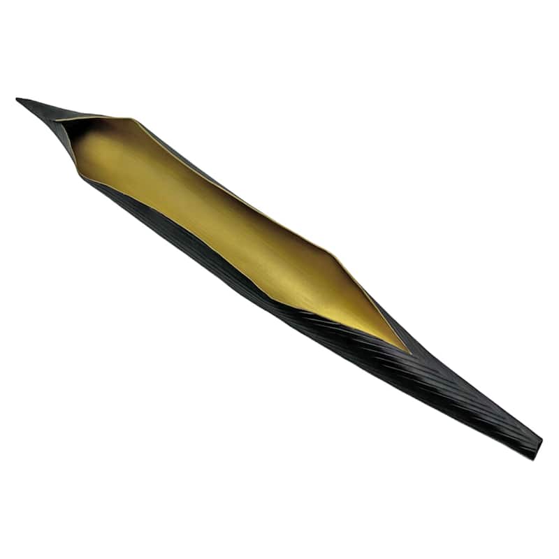 24" Wide Aluminum Long Banana Leaf Plate - 24 x 3 x 2 in