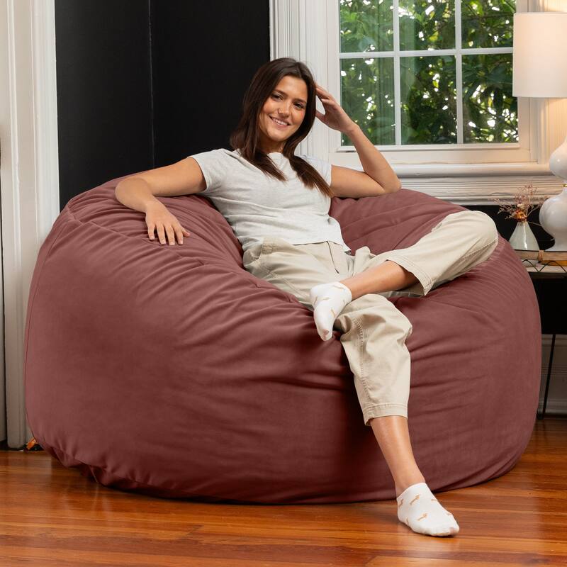 Jaxx Saxx 5 Ft Large Bean Bag - Lush Velvet