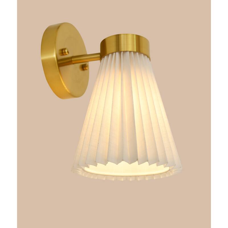 Beacon Lighting Amore 1 Light Pleated Wall Bracket