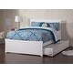 preview thumbnail 3 of 62, AFI Metro Platform Bed with Matching Footboard & Trundle White - Full