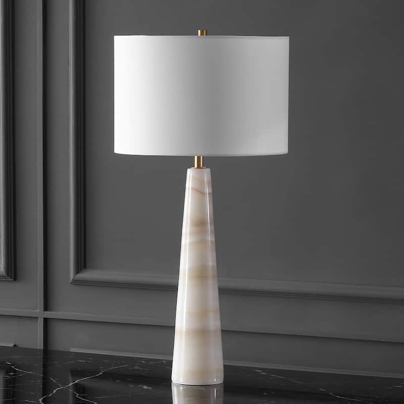 SAFAVIEH Couture Ismeralda 31-Inch Dimmable Table Lamp with LED Bulb - 15"W x 15"D x 31"H