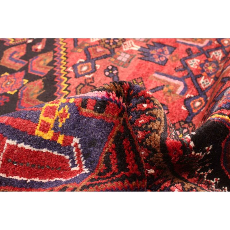 ECARPETGALLERY Hand-knotted Andelz Dark Red Wool Rug - 4'6 x 7'4