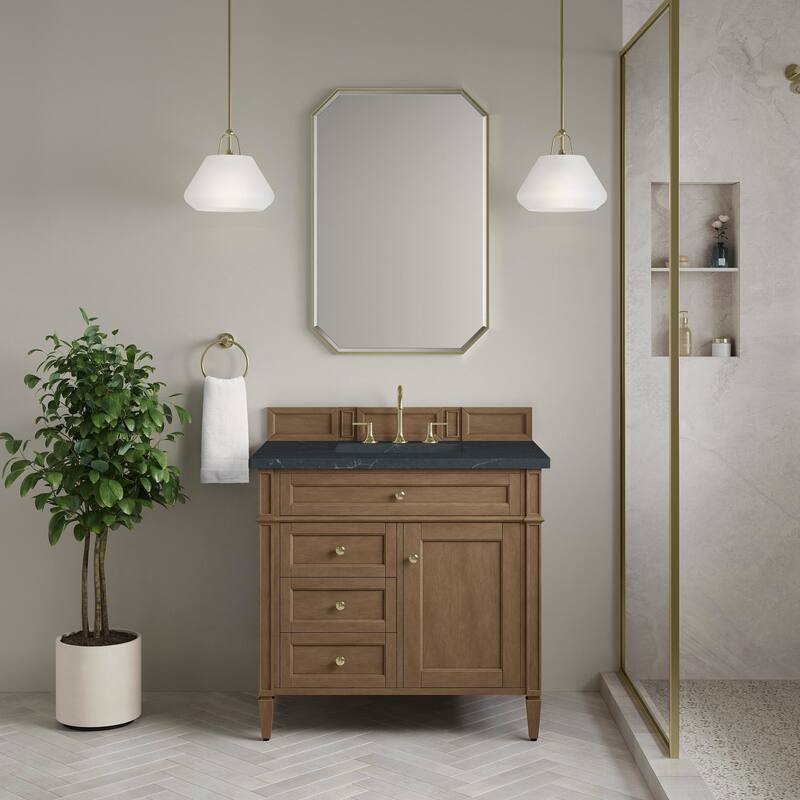 James Martin Vanities 655-V36-3CSP Brittany 36" Free Standing Single