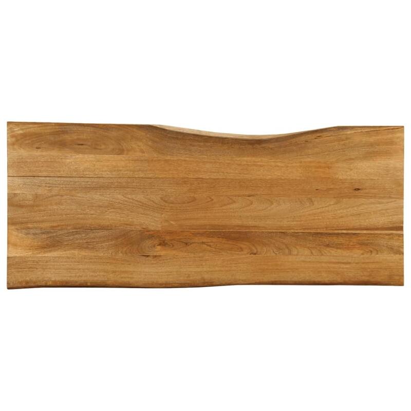 vidaXL Table Top Replacement Board Tabletop Accessory Solid Wood Live Edge - 55.1" x 23.6" x 1"