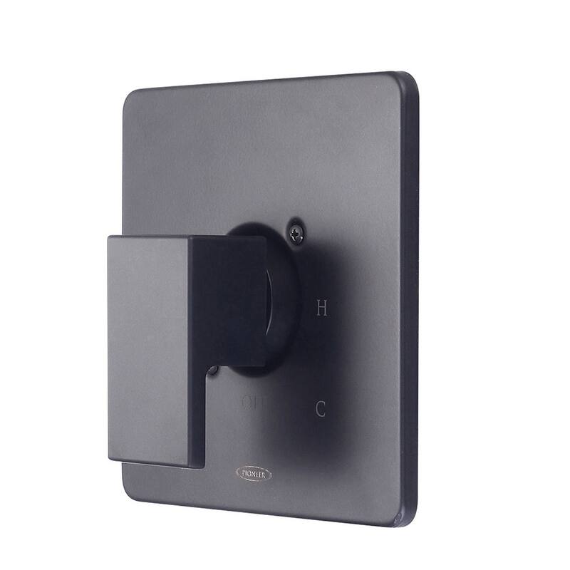 Pioneer Faucets Mod Single Handle Single Function Diverter Valve Trim - Matte Black