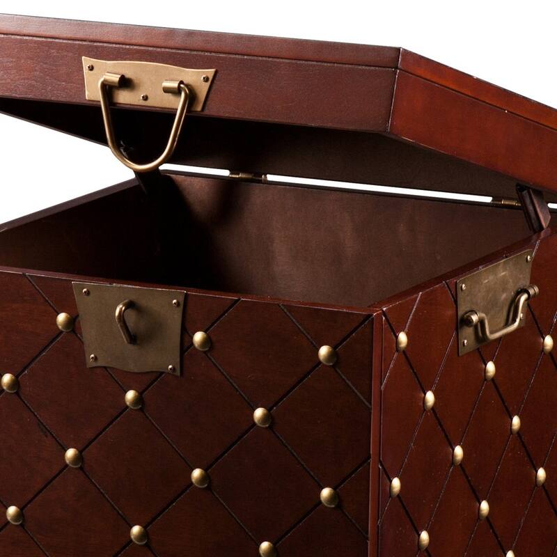 24" Brown Manufactured Wood Square End Table - 21x21.25x24