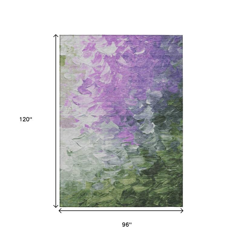 HomeRoots Abstract Transitional Rectangle Outdoor Rug