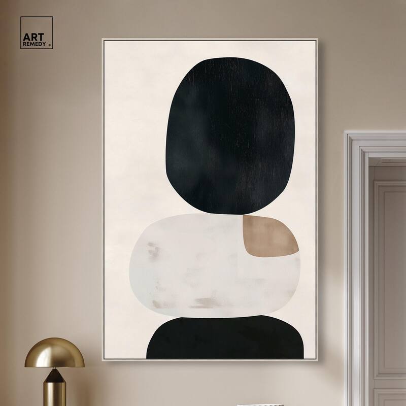 Pebble Pillars II Canvas by Art Remedy
