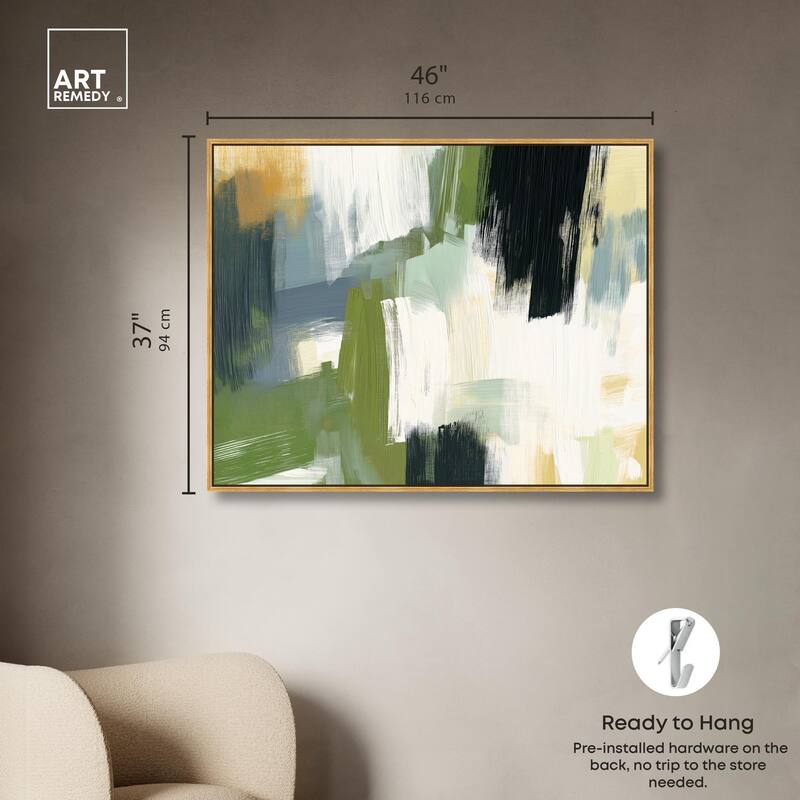 Moss Layers I Canvas by Art Remedy