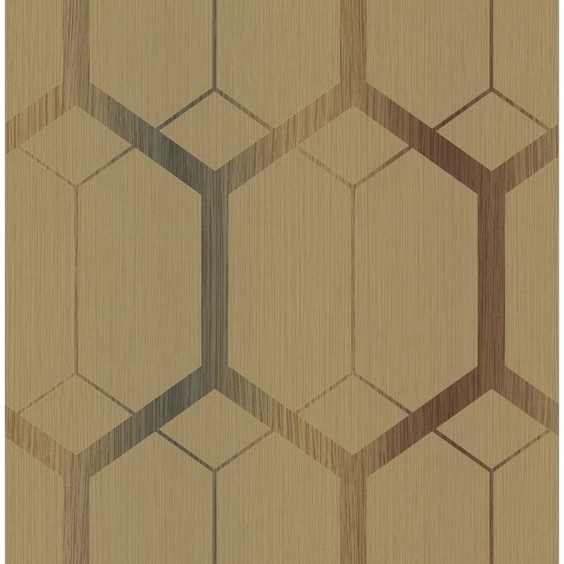 Seabrook Designs Ilenia Ombre Hex Unpasted Wallpaper