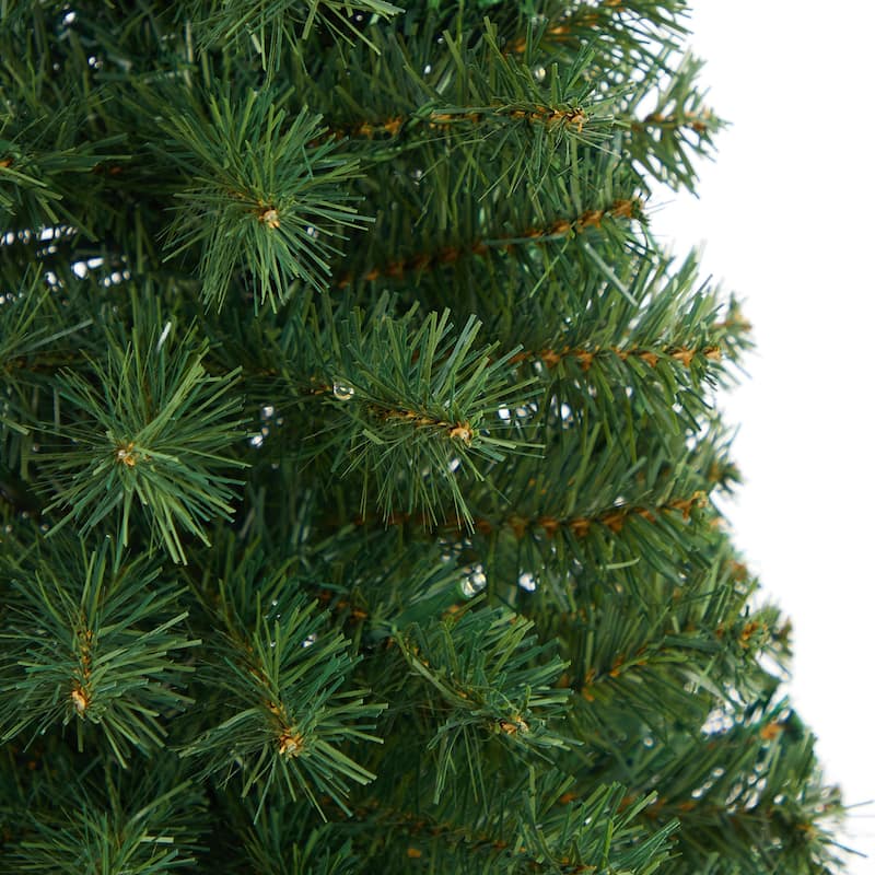 3ft. Green Artificial Christmas Tree with 50 LED Lights & 118 Branches - Classic Petite Holiday X-Mas Tree