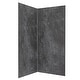 preview thumbnail 15 of 21, Palisade 78in x 36in x 36in Waterproof Vinyl Shower Surround Kit with Accessories Urban Quarry