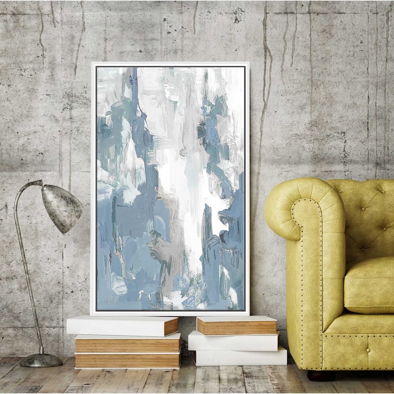 "Blue Serenade I" Print on Floating Canvas