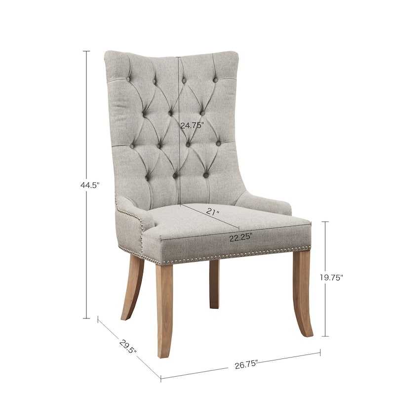 Madison Park Britton Button Tufted Captain Accent Chair