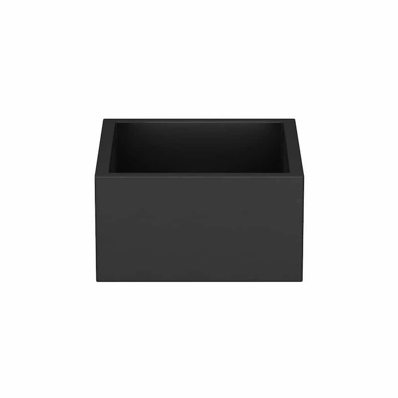 Ventana 15-inch NativeStone Concrete Bar/ Prep Sink - 15" x 15" x 8" - Charcoal