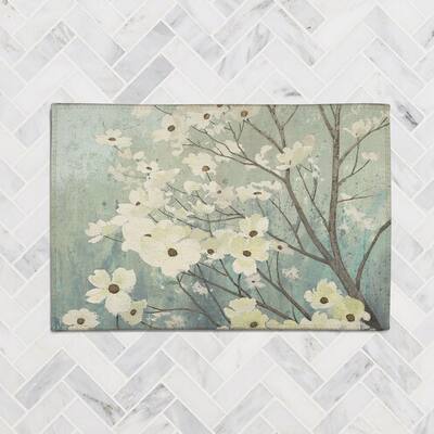 Dogwood Blossoms Chenille Accent Rug
