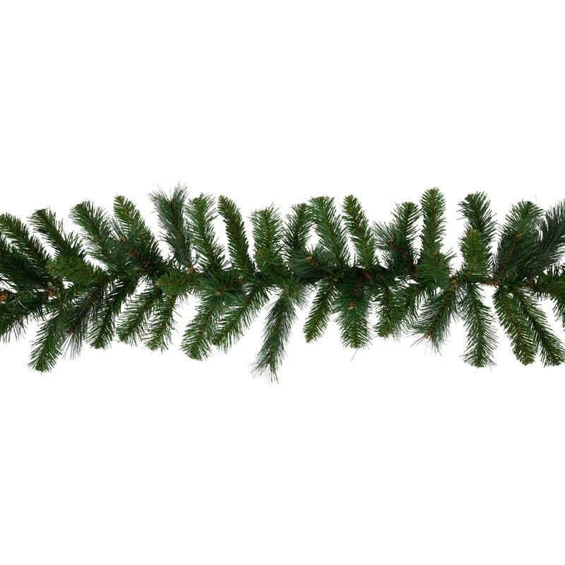 9' x 12" Mixed Green Beaver Pine Artificial Christmas Garland, Unlit