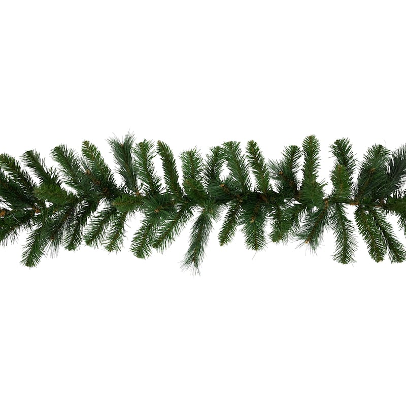 9' x 12" Mixed Green Beaver Pine Artificial Christmas Garland Unlit