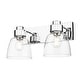 preview thumbnail 9 of 9, Golden Lighting 9314-BA2 CLR Remy 2 Light 17" Wide Vanity Light
