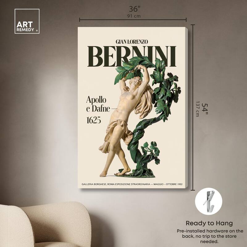 Celebrating Bernini Canvas by Art Remedy, Gallery Wrapped