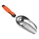 preview thumbnail 1 of 2, 15" Garden Loose Soil Scoop Hand Shovel Feed Scoop Transplanter Trowel Red Black - Silver Tone, Red, Black