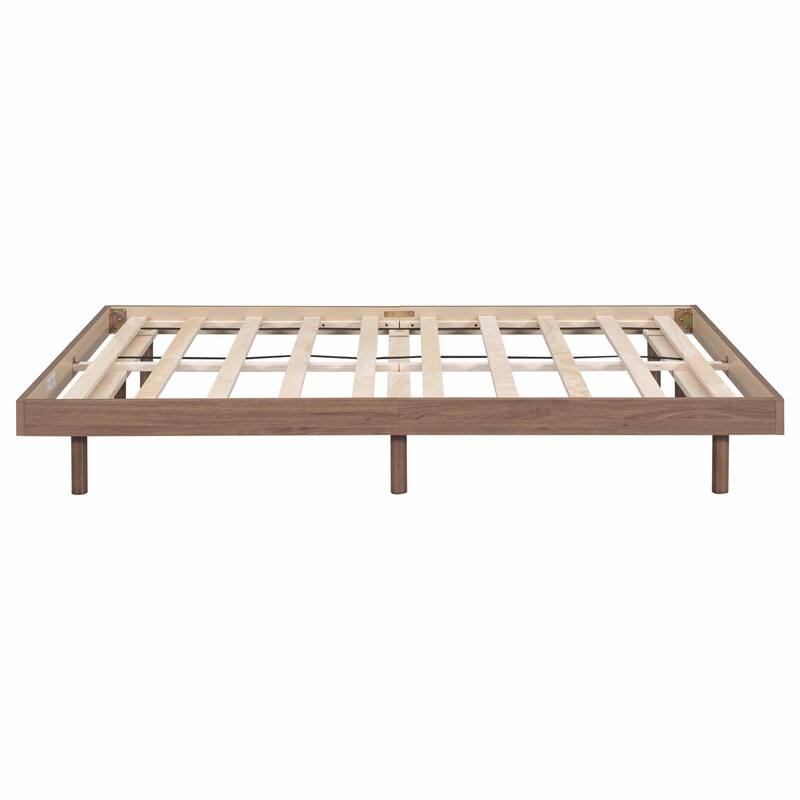 Contemporary Floating Platform Bed Frame