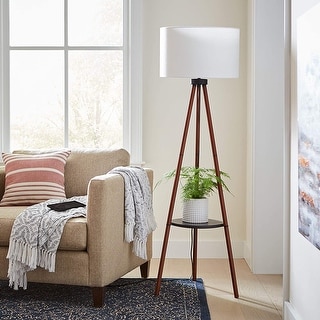 Adesso Walnut Unique Tripod Floor Lamp Overstock 31772645 Adesso hamptons floor lamp walnut review. overstock com online shopping bedding furniture electronics jewelry clothing more