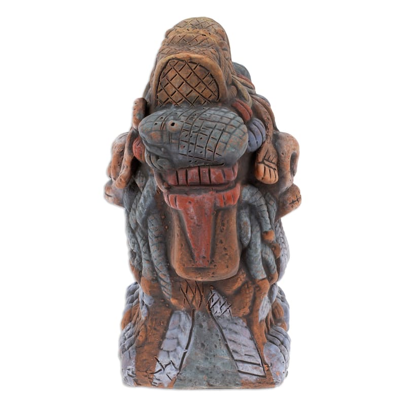 Novica Handmade Coatlicue Spirit Ceramic Sculpture