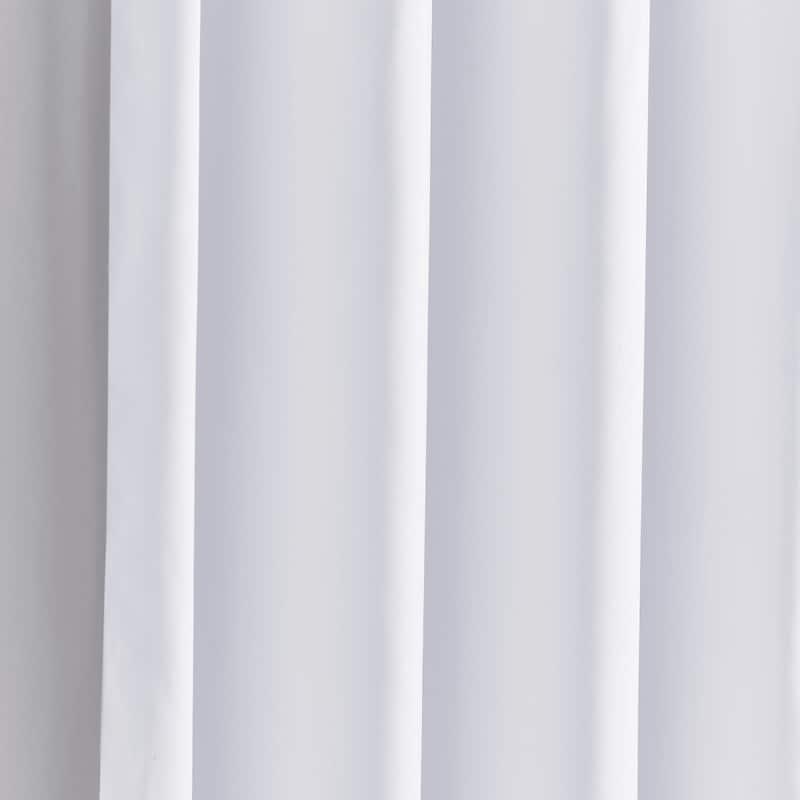 Lush Decor Block Border Shower Curtain Single