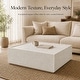 preview thumbnail 10 of 12, 38" Square MGO Coffee Table with a Natural Stone-Look Finish for Living Room & Outdoor Patio