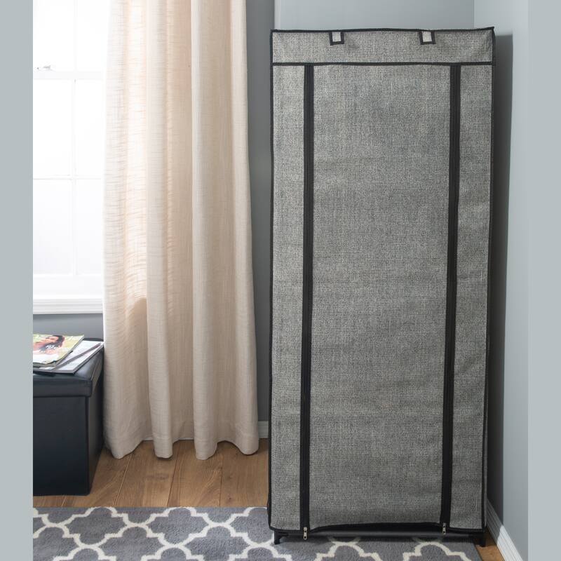 Simplify 8 Tier Shoe Organizer with Cover - 24" wide