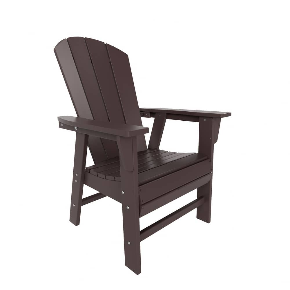 Laguna Hdpe All Weather Outdoor Patio Adirondack Dining Chair With Arms