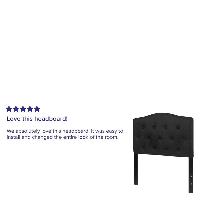 Arched Button Tufted Upholstered Headboard