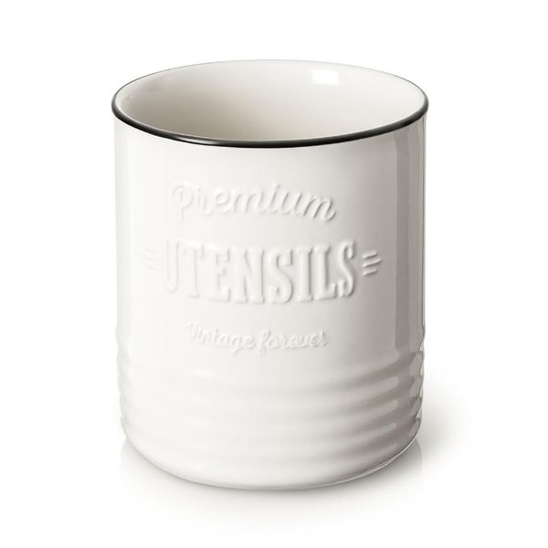Ceramic Embossed Utensil Crock. Opens flyout.
