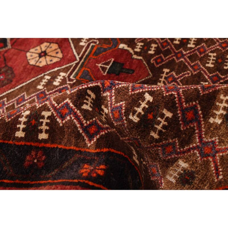 ECARPETGALLERY Hand-knotted Anatolian Vintage Brown Wool Rug - 4'3 x 7'10