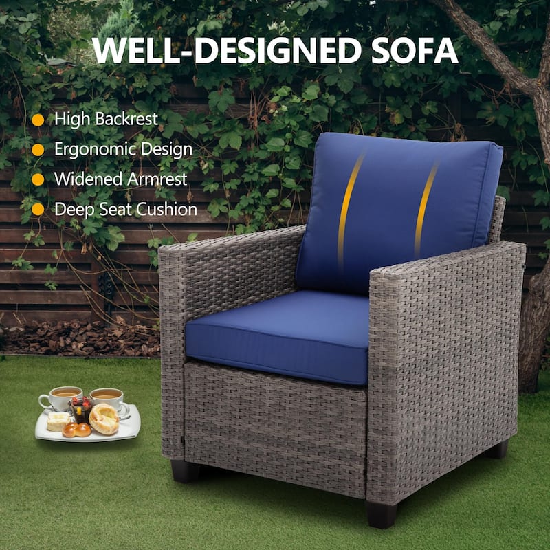 5 - Person Outdoor Seating Group with Cushions