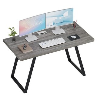 BON AUGURE Home Office Desks, 55 Inch Computer Desk, Office Writing ...