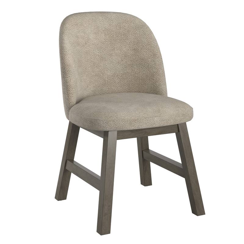Harstad 42"-60" Wood Finish Extendable Round Dining Set with Curved Back Chairs by iNSPIRE Q Modern